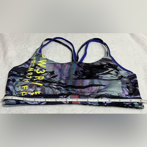 Reebok women’s size medium multicolored pull-on sports bras - Picture 3 of 10